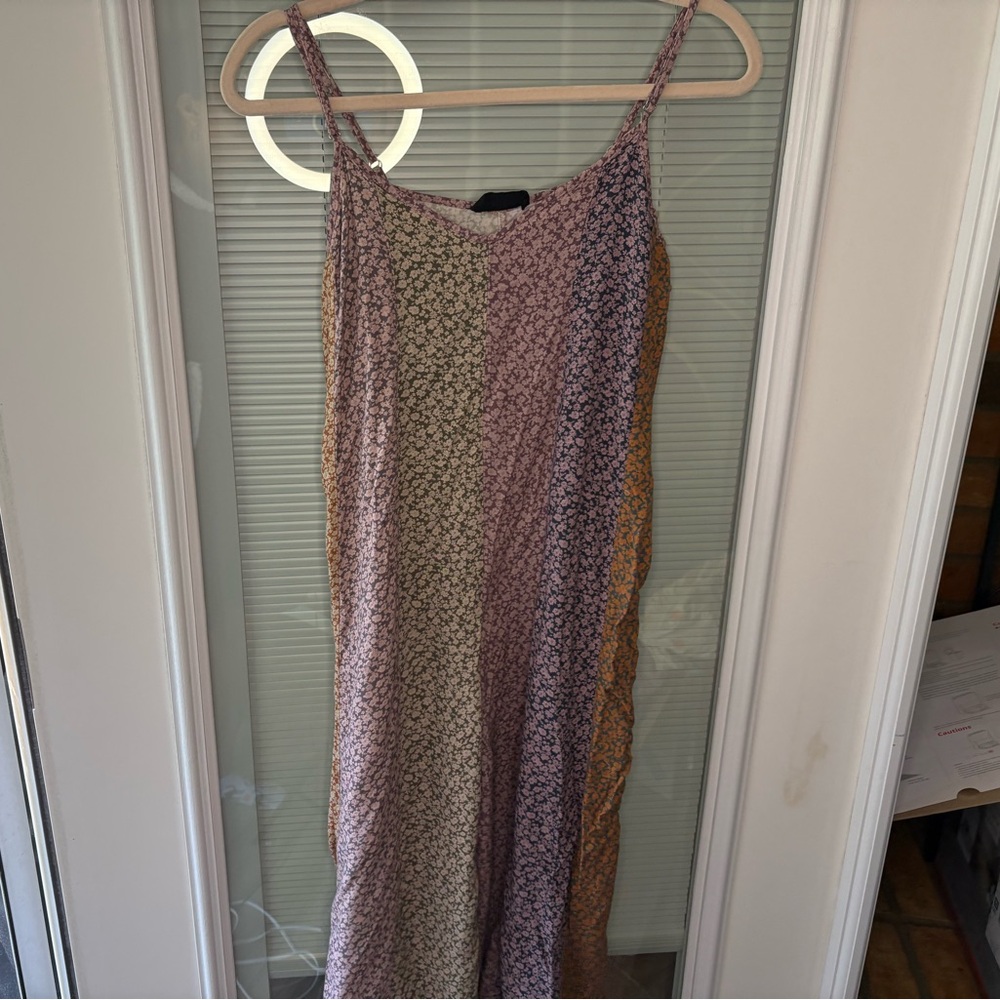Storia Spaghetti Strap Body Suit in Mauve, Cream & Mustard